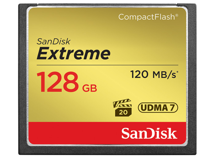 SanDisk CF 128GB EXTREME, 120/85 MB/S