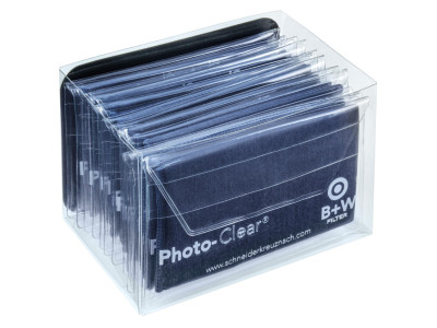 Photo Clear Box navy 12 Stück Microfasertuch