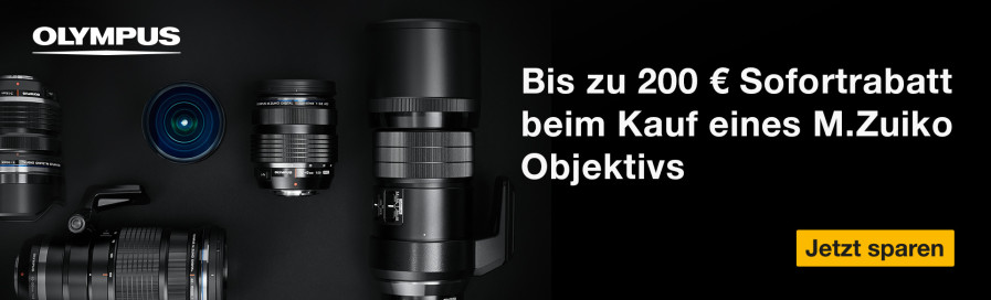 Olympus Objektiv Sofortrabatt Aktion (Abgelaufen)