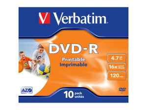 DVD-R 10er Verbatim Wide Print