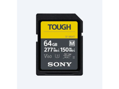 SDXC-Karte 64GB Cl10 UHS-II U3 V60 TOUGH, 277/150