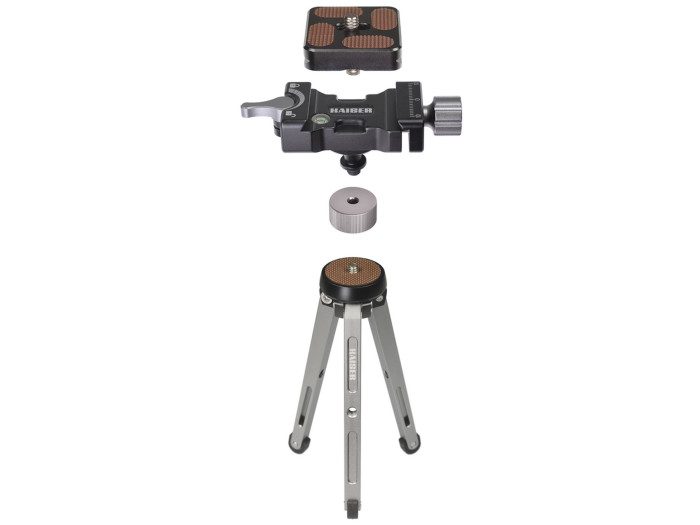 Kaiser solid 3+ Mini-Stativ-SET mit 2fix Kugelneiger