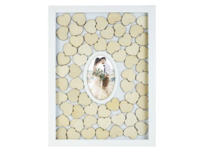 Rahmen Gästebuch Moments Weiss 30x40