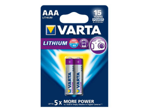 Batterie Prof. Lithium AAA/2er