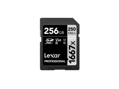 1667x SDXC 256GB, C10, U3, V60 Professional