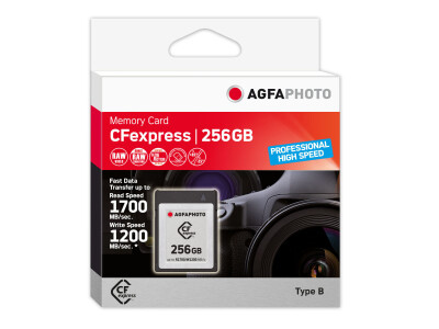 256GB CFexpress Prof. High Speed 1200MBs/1700MBs