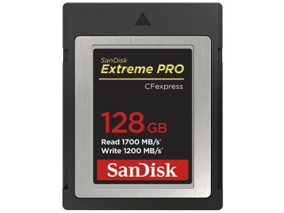 128GB CFexpress Extreme PRO Typ B, 1700/1200 MB/s