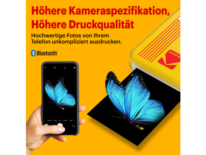 Kodak Mini 2 Plus Retro white 2,1"x 3,4" wireless mobile