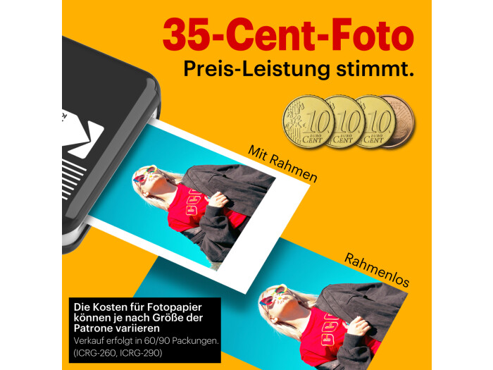 Kodak Mini 2 Plus Retro white 2,1"x 3,4" wireless mobile