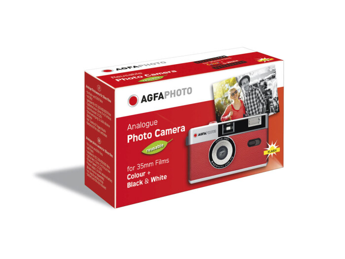 AGFA Reusable Photo Camera 35mm Rot, Analog