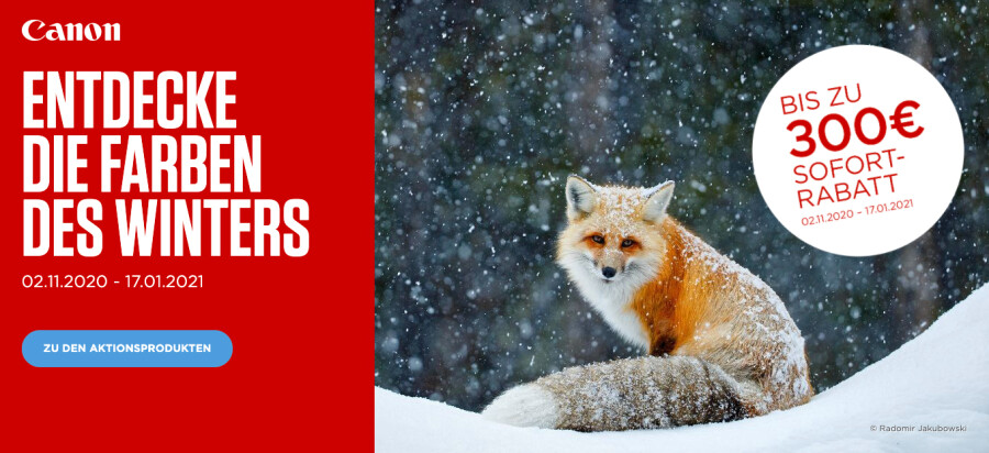 Canon Winter Sofortcashback (Abgelaufen)