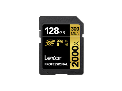 2000x SDHC 128GB, C10, U3, V90, Professional