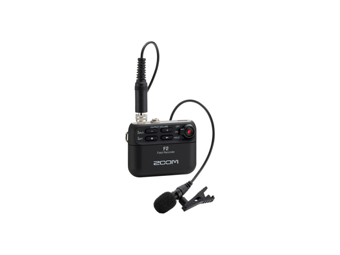 Zoom F2 Field Recorder mit Lavalier Mic