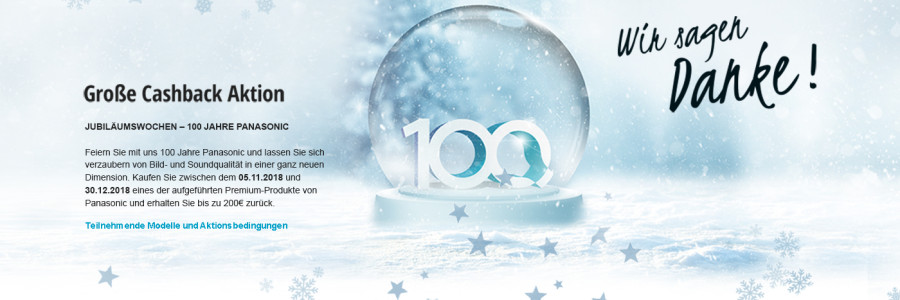 Panasonic Winter Cashback (Abgelaufen)