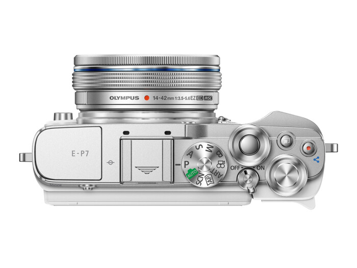 Olympus PEN E-P7 weiß + 14-42 mm EZ silber, Kamera-Kit