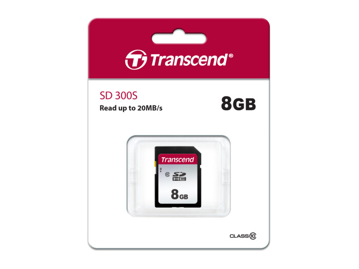 Transcend SD 8GB SDHC-Karte 300S UHS-1 U1 C10 95/20MB/s