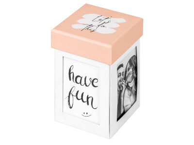 Fotogeschenkbox Surprise weiss