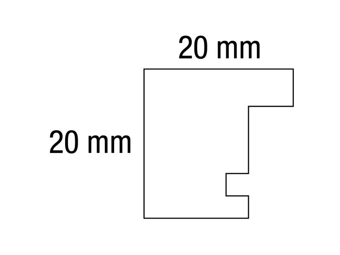 Henzo Rahmen Modern 13x18 dbraun