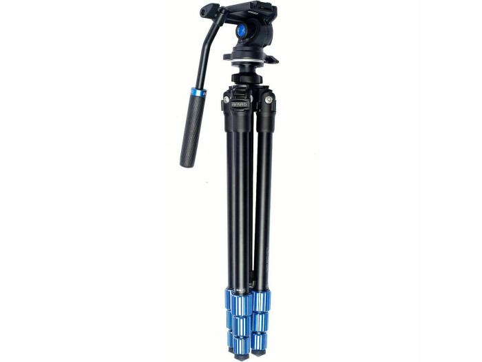 Benro Stativ Slim Video Alu m. 2-Wegeneiger S2CHS