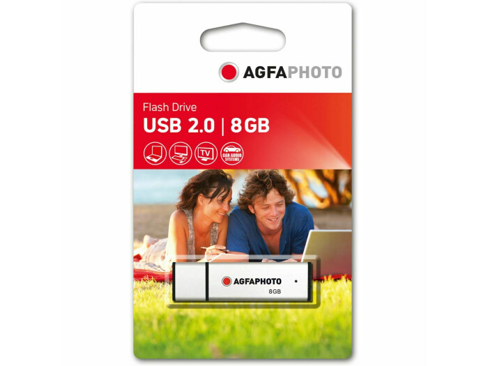AGFA USB-Stick 8GB, USB 2.0 silber