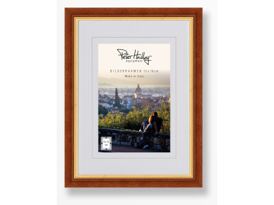 Messina 13x18 cm,braun+gold Holzrahmen