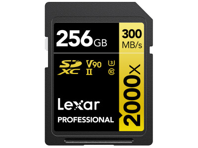 2000x SDXC 256GB, 300/260MB/s V90 Professional
