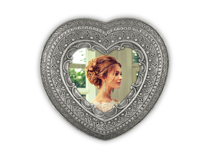Zep Rahmen Roche Heart 8x8 silbern