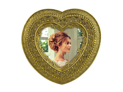 Rahmen Lausanne Heart 8x8 gold