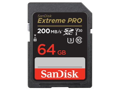 64GB SDXC Extreme Pro 200MB/s