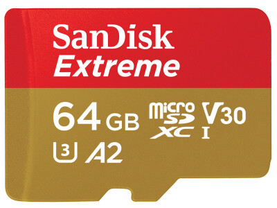 Extreme 64GB microSDXC 170 MB/s UHS-I, C10, U3,
