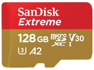 Extreme 128GB microSDXC 190 MB/s UHS-I, C10, U3,