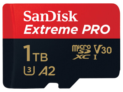 Extreme Pro 1 TB 200 MB/s micro SDXC UHS-I, U3,