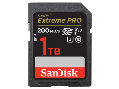 1 TB SDXC ExtremePro 200MB/s V30 UHS-I U3, Class