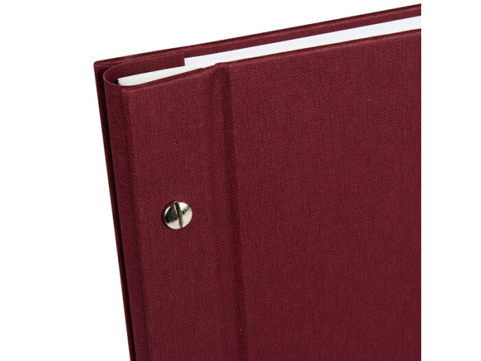 Goldbuch Bella Vista 30x25 cm, bordeaux mit 40 weißen