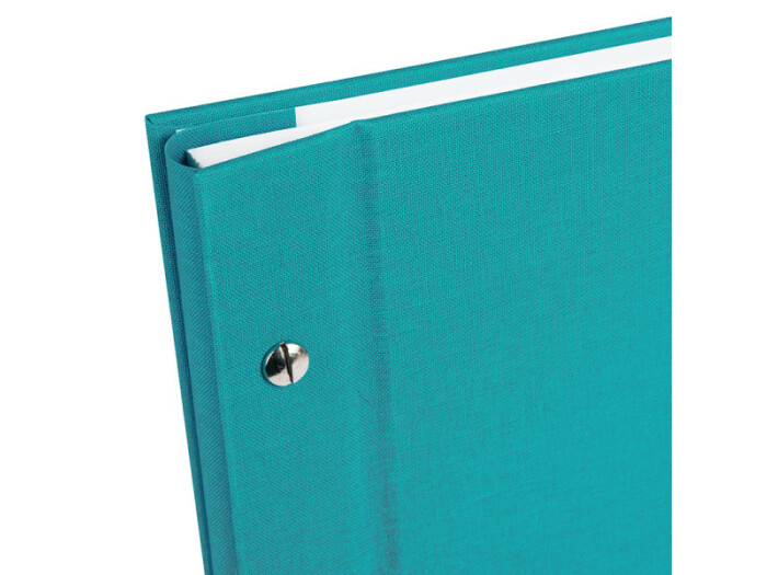 Goldbuch Bella Vista 30x25 cm, türkis mit 40 weißen