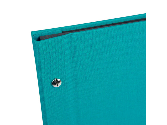 Goldbuch Bella Vista 30x25 cm, türkis mit 40 schwarzen