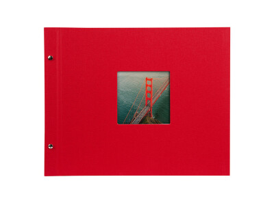 Bella Vista 39x31 cm, rot mit 40 weißen Seiten