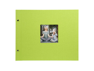 Bella Vista 39x31 cm, grün mit 40 weißen Seiten