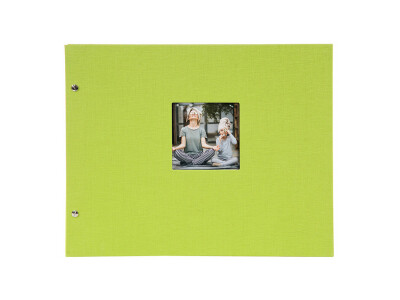 Bella Vista 39x31 cm, grün mit 40 schwarzen