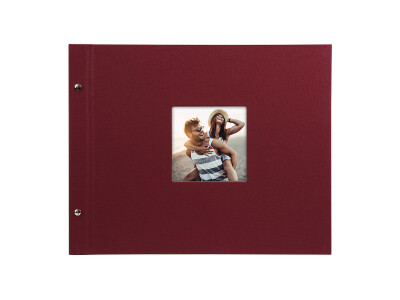 Bella Vista 39x31 cm, bordeaux mit 40 weißen