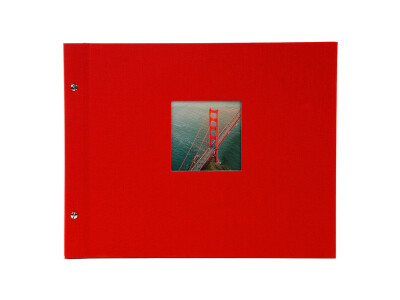 Bella Vista 39x31 cm, rot mit 40 schwarzen Seiten