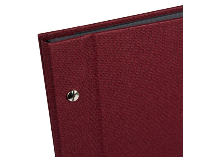 Goldbuch Bella Vista 30x25 cm, bordeaux mit 40 schwarzen