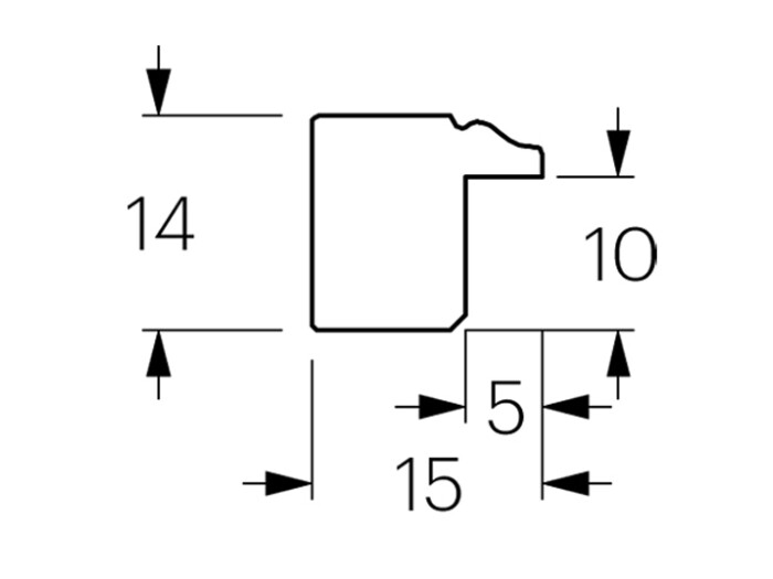 Peter Hadley Messina 13x18 cm,braun+gold Holzrahmen