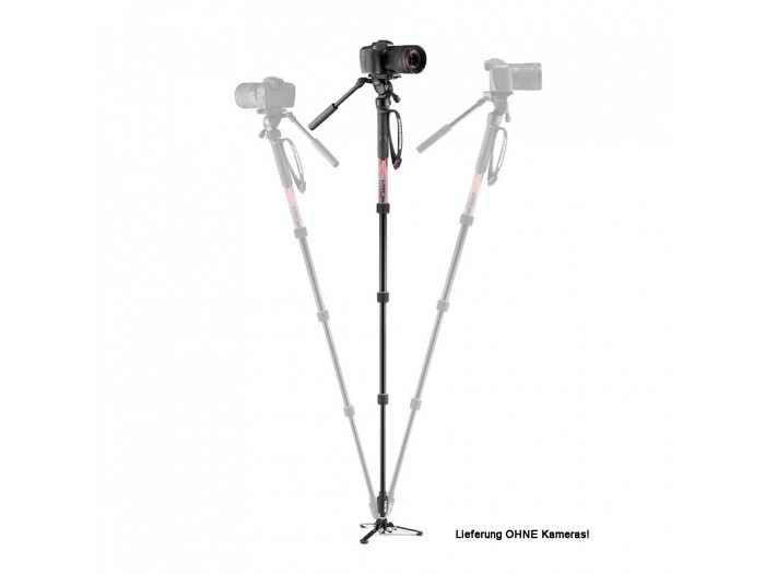 Manfrotto Element MII Aluminium Video-Einbeinstativ Kit