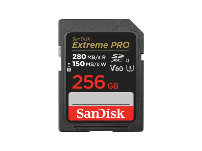 256GB SDXC ExtremePro R 280MB/s V60 UHS-II, Class