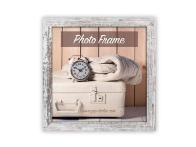 Rahmen Nelson 6 natur weiß 20x20