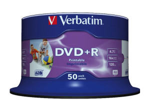 DVD+R 16X4.7GB PRINTABLE 50ER