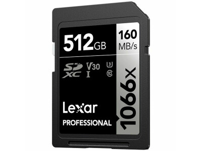 1066x SDXC 512GB, C10, U3, V30 Professional