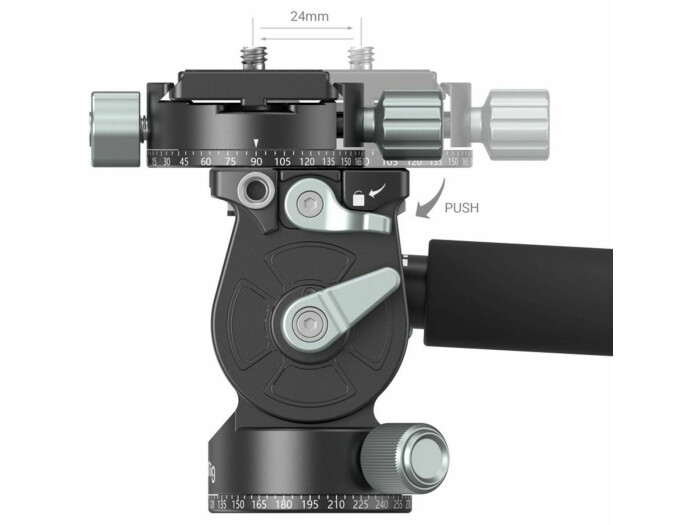 Smallrig 3457B Leichter Fluid-Videokopf