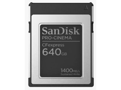 Pro-Cinema CFexpress 640GB VPG400, Type B